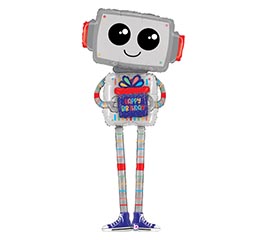 62&quot;PKG BIRTHDAY ROBOT SPECIAL DELIVERY