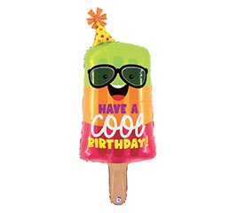 39&quot;PKG COOL BIRTHDAY POPSICLE SHAPE