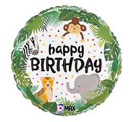 18&quot;PKG BIRTHDAY JUNGLE BIRTHDAY