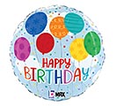18&quot;PKG BIRTHDAY COLORFUL BALLOONS