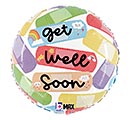 18&quot;PKG CHEERFUL GET WELL BANDAGES
