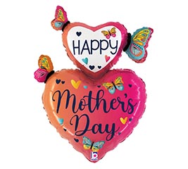 31&quot;PKG MOTHER&#39;S DAY BUTTERFLY HEARTS