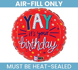 9&quot; FLAT YAY IT&#39;S YOUR BIRTHDAY MINI