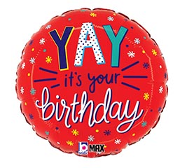 9&quot; INFLATED YAY IT&#39;S YOUR BIRTHDAY MINI