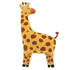 41&quot; PKG JUNGLE GIRAFFE SHAPE BALLOON