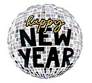 28&quot;PKG HAPPY NEW YEAR DISCO BALL BALLOON