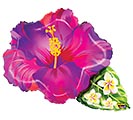 Related Product Image for 31&quot;PKG MIGHTY BRIGHT PURPLE TROPICAL FLR 
