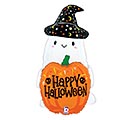 Related Product Image for 25&quot;PKG HAL PUMPKIN GHOST SHAPE 