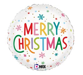 18&quot; CHRISTMAS COLORFUL SNOWFLAKES