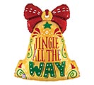 Related Product Image for 27&quot;PKG XMA HOLIDAY BELL GLITTER HOLOG SH 