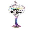 Related Product Image for 37&quot;PKG HNY CHAMPAGNE GLASS OPAL HOLOG 