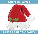 Related Product Image for 14&quot;FLAT CHRISTMAS SANTA HAT MINI SHAPE 