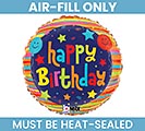 Related Product Image for 9&quot;FLAT HBD BALLOONS AND STARS 