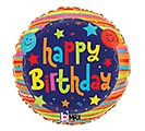 Related Product Image for 18&quot;PKG HBD BALLOONS AND STARS 