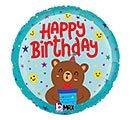 Related Product Image for 18&quot;PKG HBD SMILEY BEAR 