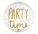 Related Product Image for 18&quot;PKG PARTY TIME CHAMPAGNE 2 SIDED HOLO 