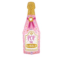 37&quot;PKG POP BUBBLY BOTTLE GLITTER HOLO