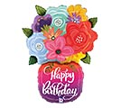 29&quot;PKG BIRTHDAY BRIGHT FLOWERS VASE SHAP Image