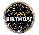 18&quot;PKG METALLIC BDAY PARTY 2 SIDED HOLO