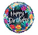 21&quot;PKG MIGHTY TROPICAL FLOWER BIRTHDAY Image