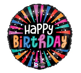 18&quot;PKG COLORFUL BIRTHDAY SPARKLES