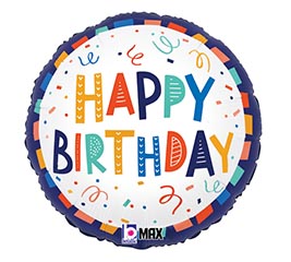 18&quot;PKG FESTIVE BIRTHDAY