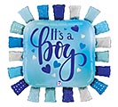 Related Product Image for 34&quot;PKG IT&#39;S A BOY TAGGIE SQUARE BLUE SHA 