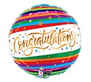 Related Product Image for 18&quot;PKG CONGRATULATIONS FUN STRIPES 