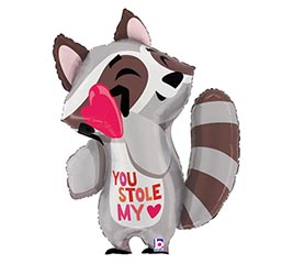 32&quot; PKG STOLE MY HEART RACCOON VALENTINE