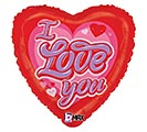 Related Product Image for 18&quot; HVD RETRO LOVE YOU VALENTINES HEART 