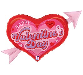 32&quot; PKG HVD RETRO VALENTINE HEART ARROW