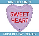 Related Product Image for 9&quot; FLAT CONVERSATION HEART PRPL  YELLOW 