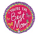 Related Product Image for 9&quot; INFLATED BEST MOM BUTTERFLY HMD ROUND 