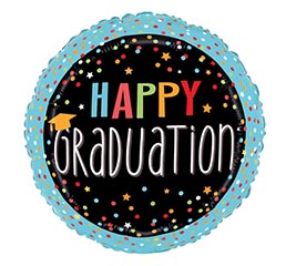 18&quot; GRADUATION CONFETTI ROUND