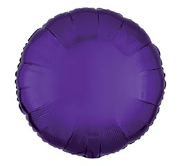 17&quot; METALLIC PURPLE ROUND SHAPE