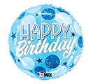 Related Product Image for 18&quot; PKG HBD BLUE SPARKLE DOTS BIRTHDAY 