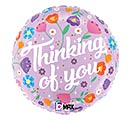 Customers also bought 18&quot; PKG FLORAL THINKING OF YOU ROUND product image 