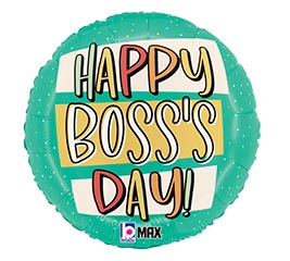 18&quot; BOSS&#39;S DAY BANNER DOTS ROUND
