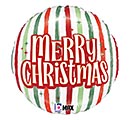 Related Product Image for 18&quot; XMA RETRO STRIPES CHRISTMAS ROUND 