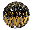 Related Product Image for 18&quot; SATIN NEW YEAR DANCE PARTY ROUND 