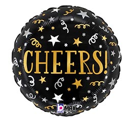 18&quot; HNY CHEERS STREAMERS ROUND MAX FLOAT