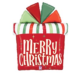 27&quot; PKG CHRISTMAS GIFT RETRO STRIPES
