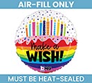 Customers also bought 9&quot; HBD RAINBOW WISHES BIRTHDAY ROUND product image 