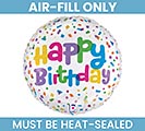 Related Product Image for 4&quot; HBD CUE THE CONFETTI GLITTER HOLO 