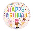 Customers also bought 9&quot; INFLATED HBD ICE CREAM CONES BIRTHDAY product image 