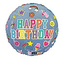 Customers also bought 4&quot; INFLATED HBD DENIM PATCHES BIRTHDAY product image 