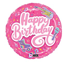 18&quot; PKG TOTALLY AWESOME PINK BIRTHDAY