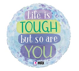 18&quot; PKG TOY LIFE IS TOUGH WATERCOLOR