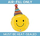Related Product Image for 14&quot; PARTY HAT SMILEY FACE MINI SHAPE 