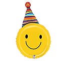 Related Product Image for 29&quot; PJG PARTY HAT SMILEY FACE SHAPE 